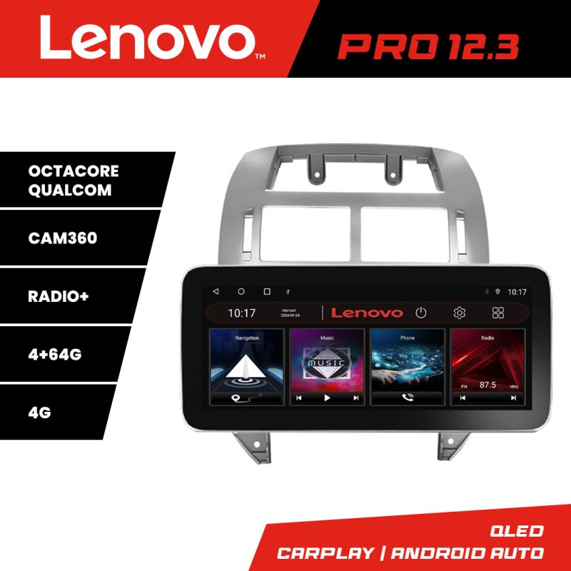 Navigatie VW Polo 2004-2011 Lenovo PRO 4+64 12.3 inch qled android 4G DSP gps internet Kit-polo