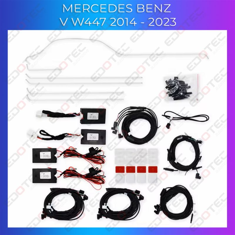 Lumini ambientale Mercede V Klass W447 dedicate control din sistemul original si telefon