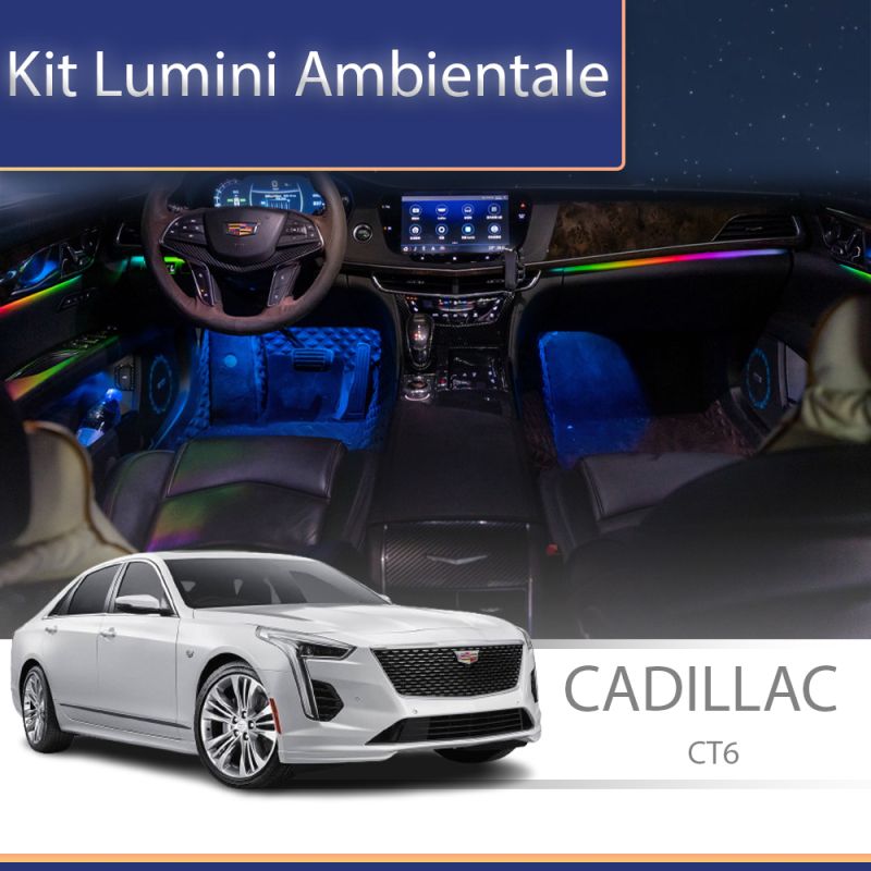 Lumini ambientale Cadillac CT6 set complet control telefon sau sistem original