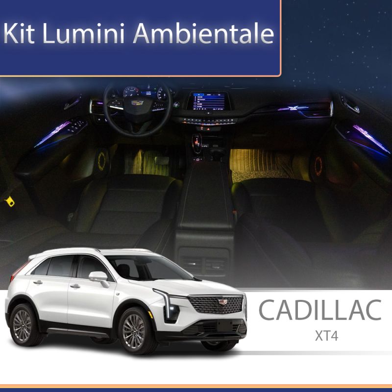 Lumini ambientale Cadillac XT4 set complet control telefon sau sistem original