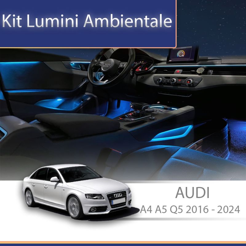 Lumini ambientale Audi A4 B9 2016-2024 cu 33 de lumini set complet control telefon sau sistem original