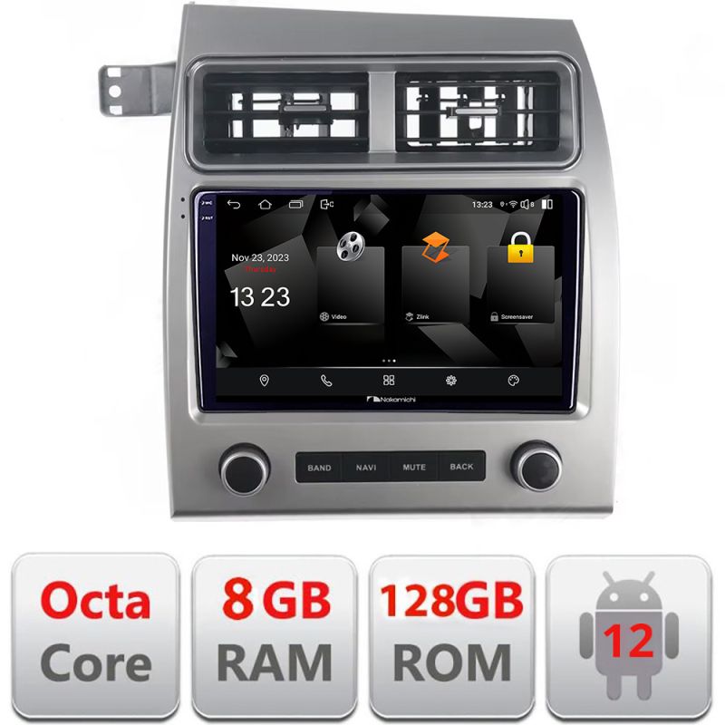 Navigatie Audi Q7 2005-2015 Nakamichi NAM5960PRO Octa core 8+128 carplay android auto radio gps internet