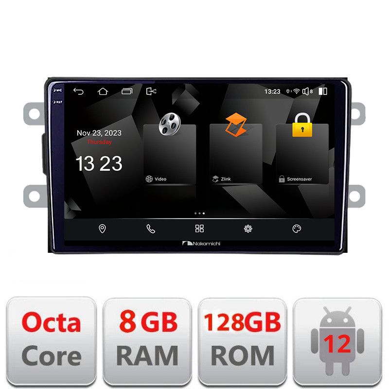 Navigatie Dacia dupa 2012 5960Pro-Dacia Android Octa Core Qualcomm 2K Qled 8+128 DTS DSP 360 4G Optical