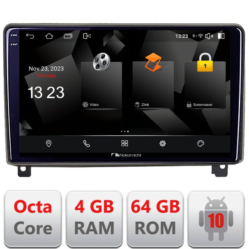 Navigatie Peugeot 407 2004-2011 Android Octa Core 720p 4+64 DSP 360 camera carplay android auto