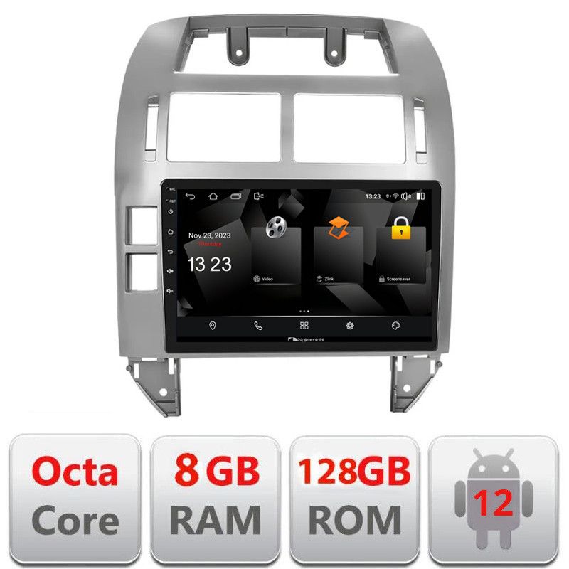 Navigatie VW Polo 2004-2011 Android radio gps internet quad core 8+128 carplay android auto