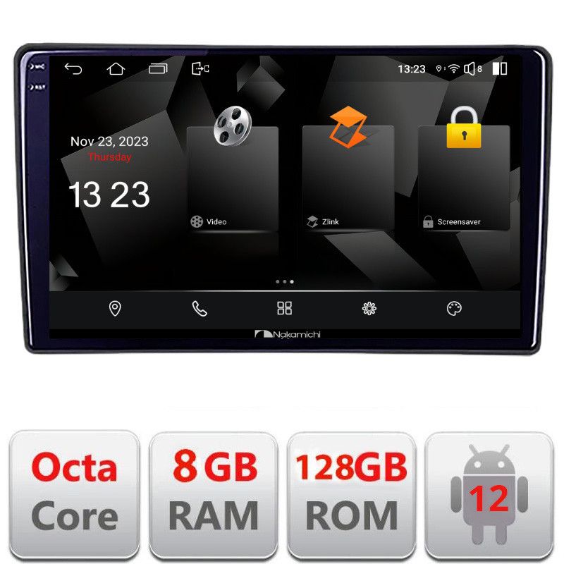 Navigatie Fiat Tipo 2020- Android Octa Core Qualcomm 2K Qled 8+128 DTS DSP 360 4G Optical