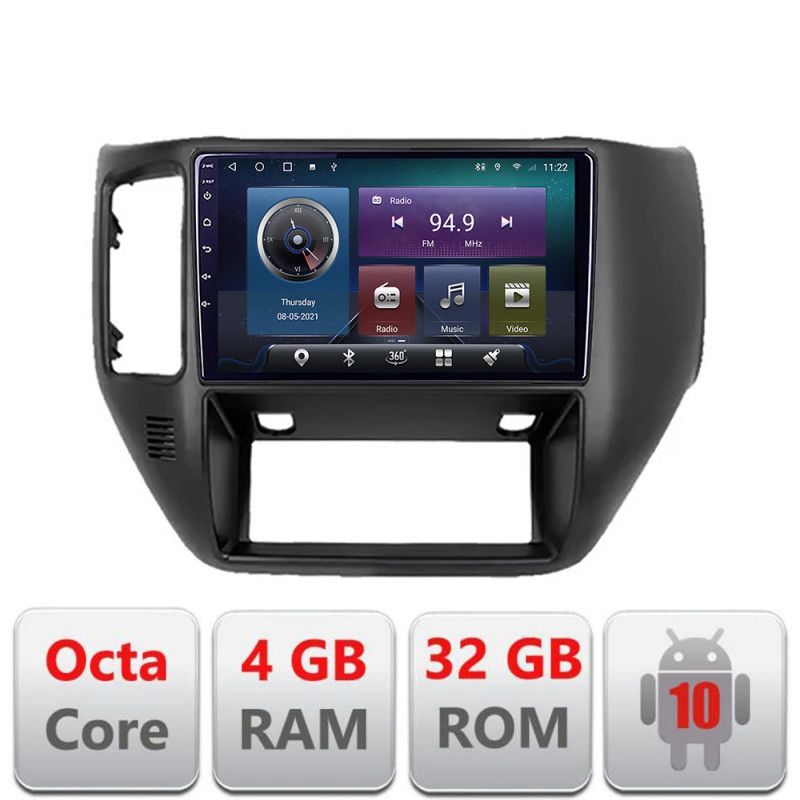 Navigatie Nissan Patrol Android radio gps internet Octa core 4+32GB Kit-patrol+EDT-E409