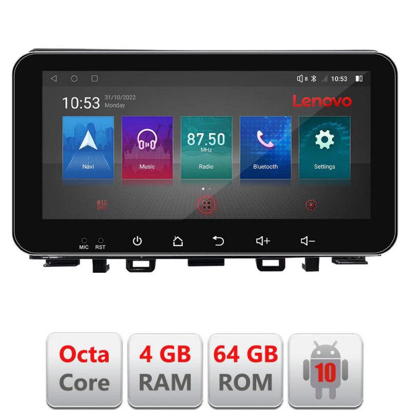 Navigatie Kia Rio 2019- Android radio gps internet Octa Core 4+64 LTE ecran de 10.33\' wide kit-rio-2020-+EDT-E511-pro