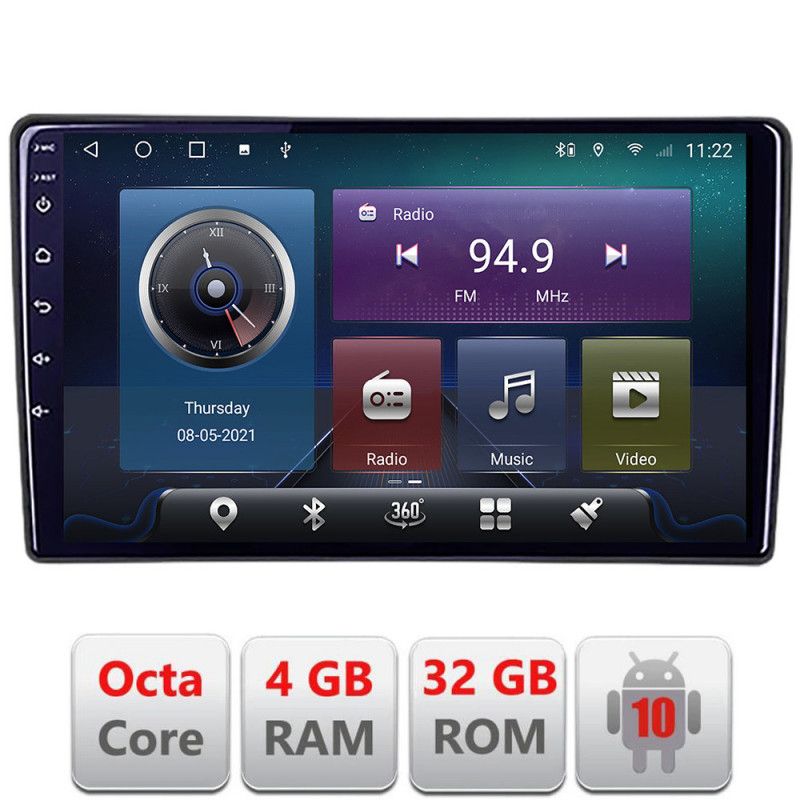 Navigatie VW Touareg 2002-2010 Android radio gps internet Octa core 4+32 kit-touareg-old+EDT-E409