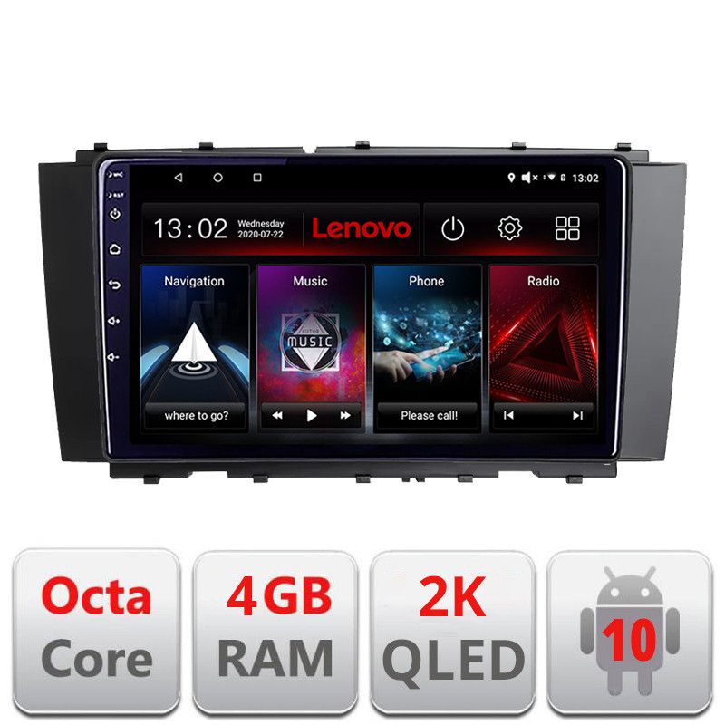 Navigatie Mercedes CLK W209, Octacore Qualcomm, 4Gb RAM, 64Gb Hdd, 4G, Qled 2K, DSP, Carplay, Bluetooth KIT-w209+EDT-E509v2-2K