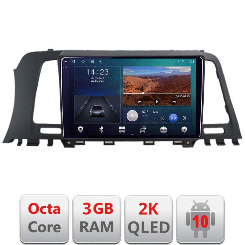 Navigatie Nissan Murano Z51 2007-2013 Android ecran Qled 2K Octa Core 3+32 carplay android auto KIT-murano2010+EDT-E309v3v3-2K