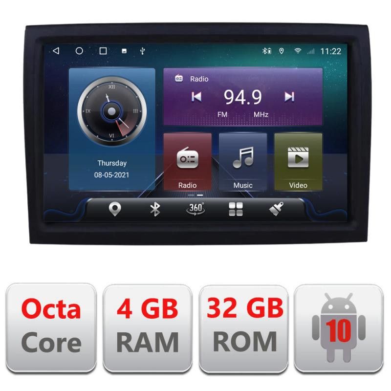 Navigatie Fiat ducato 2022- C-ducato,QLED,Octacore,4 Gb RAM,32 Gb Hdd,360,4G,DSP,GPS,Bluetooth