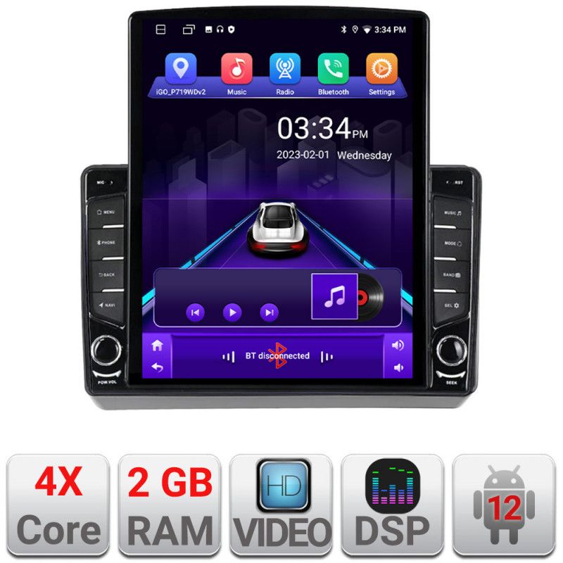 Navigatie Dodge Challenger 2015-2021 Android radio gps internet quad core 2+32 ecran vertical 9.7