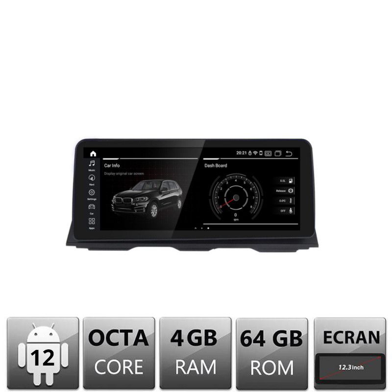 Navigatie BMW Seria 7 F01 2012-2015 cu ecran NBT Android ecran 12.3