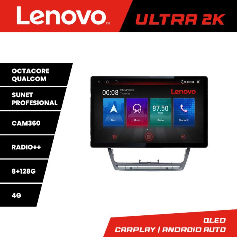 Navigatie Skoda Octavia 2 2005-2013 N-005 ecran 13" 2K 8+128 Android Waze USB Navigatie 4G 360 Toslink Youtube