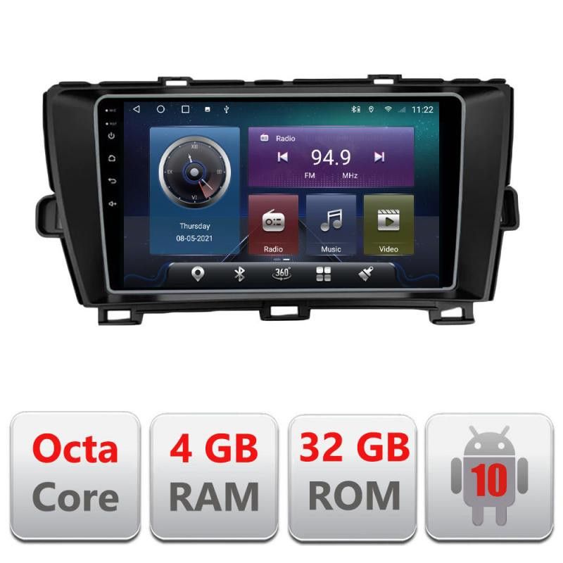 Navigatie Toyota Prius 2009-2014 C-TY39 Octa Core cu Android Radio Bluetooth Internet GPS WIFI 4+32GB