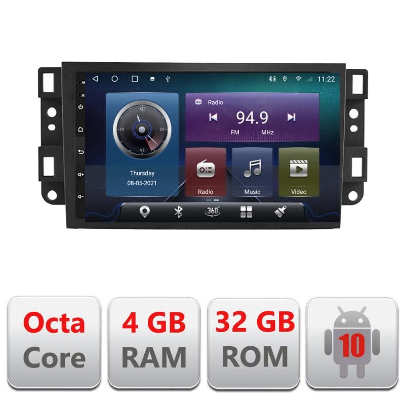 Navigatie Chevrolet Captiva C-020 Octa Core cu Android Radio Bluetooth Internet GPS WIFI 4+32GB