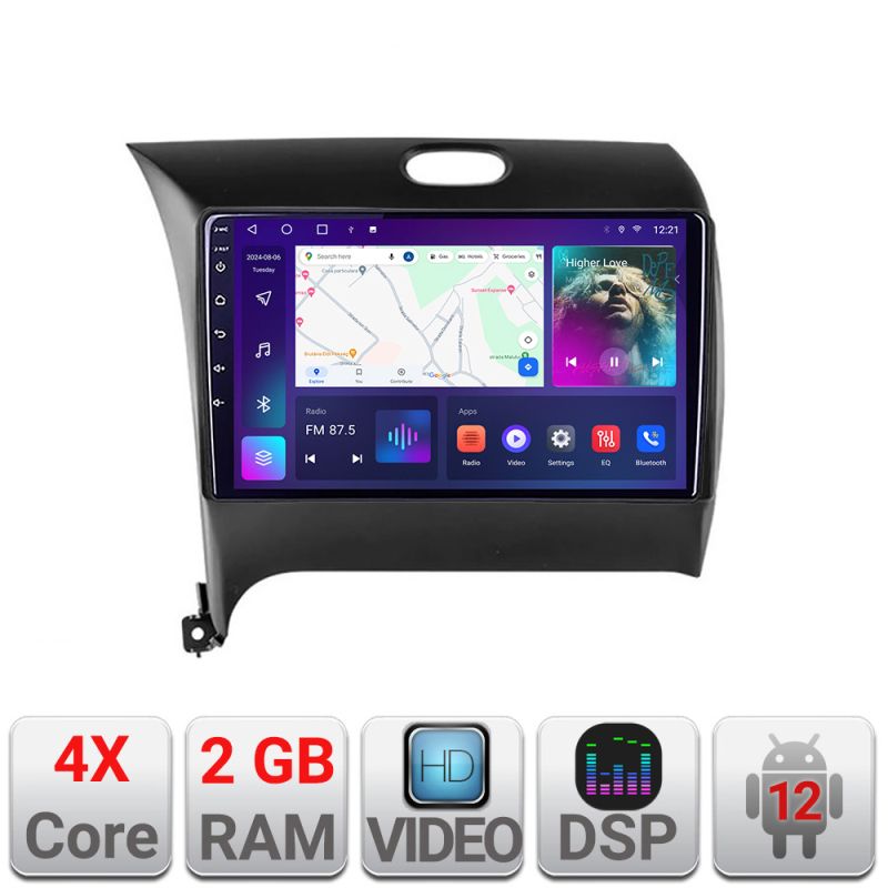 Navigatie Kia Cerato 2013-2017 A-1562 2+32 GB Android Waze USB Navigatie Internet Youtube Radio