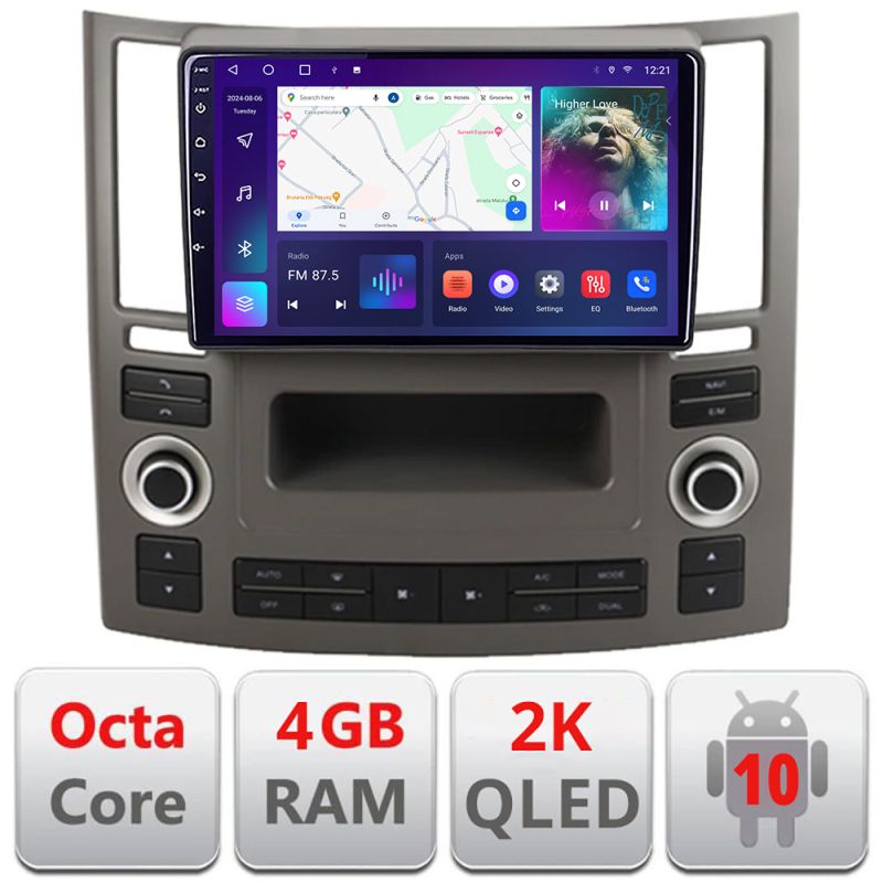 Navigatie Infiniti FX45 2007-2009 Android ecran Qled 2K Octa core 4+32 fx45-old+EDT-E409-2K