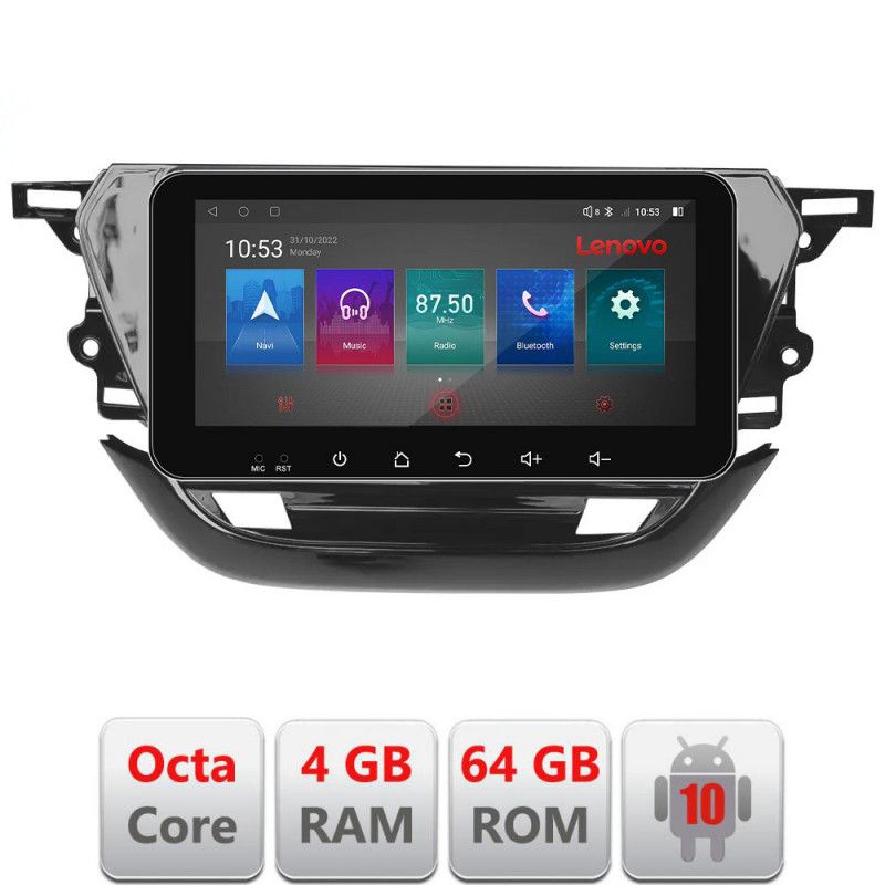 Navigatie Opel Corsa F 2019- Android radio gps internet Octa Core 4+64 LTE ecran de 10.33\' wide KIT-corsa-f+EDT-E511-pro