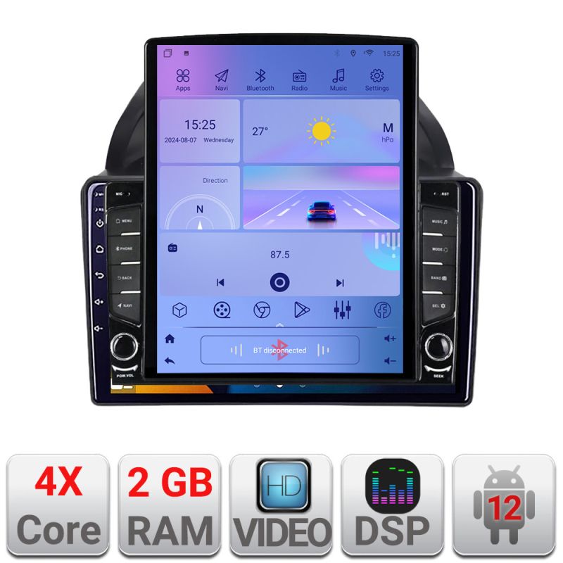 Navigatie Kia Carnival 2006-2014 Android radio gps internet quad core 2+32 ecran vertical 9.7