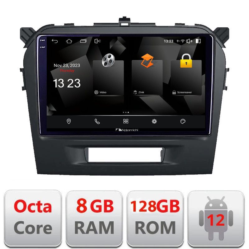 Navigatie Suzuki Grand Vitara 2016- 5960Pro-2265 Android Octa Core Qualcomm 2K Qled 8+128 DTS DSP 360 4G Optical