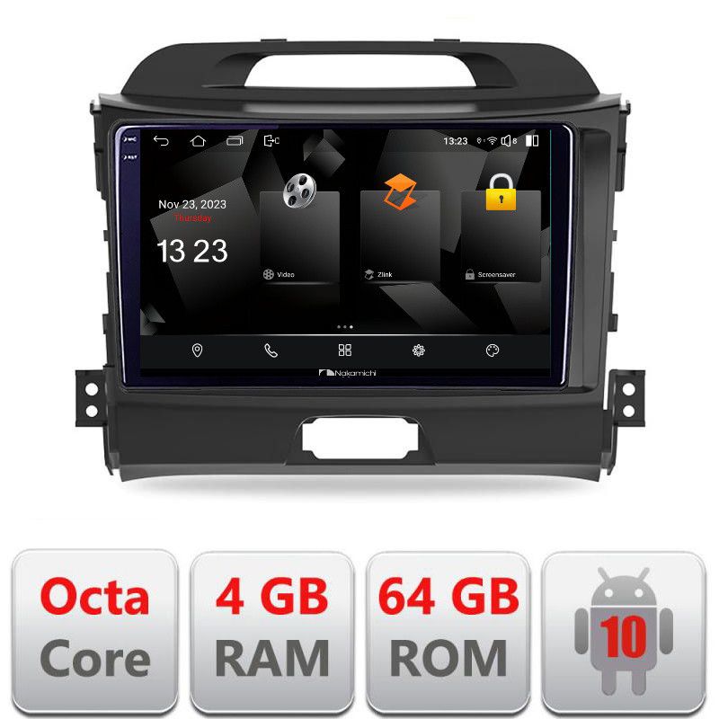 Navigatie Kia Sportage 2010- 5510-325 Android Octa Core 720p 4+64 DSP 360 camera carplay android auto