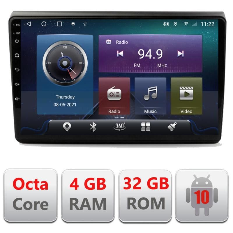 Navigatie Fiat BRAVO 2007-2014 C-BRAVO Octa Core cu Android Radio Bluetooth Internet GPS WIFI 4+32GB