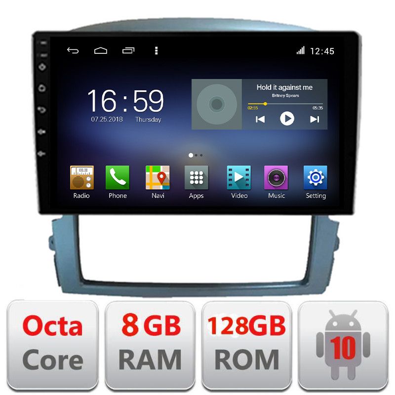 Navigatie Kia Sorento 2006-2009 Android radio gps internet Octa Core 8+128 LTE Kit-sorento2002+EDT-E609