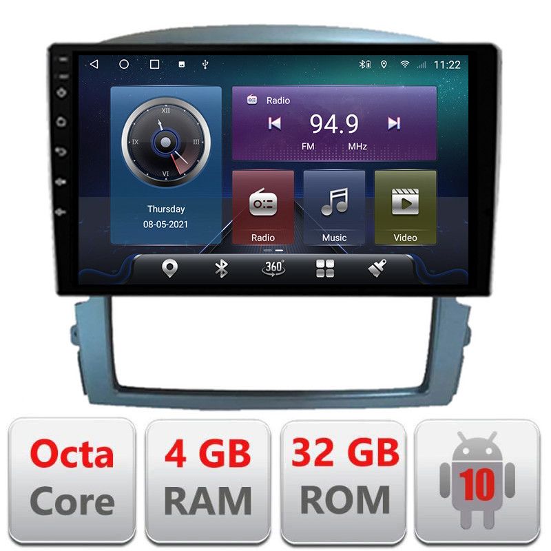 Navigatie Kia Sorento 2002-2008 Android radio gps internet Octa core 4+32 Kit-sorento2002+EDT-E409