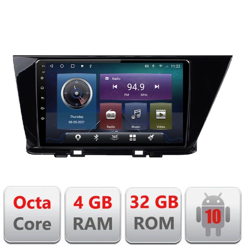 Navigatie Kia Niro 2017- Android radio gps internet Octa core 4+32 Kit-niro+EDT-E409