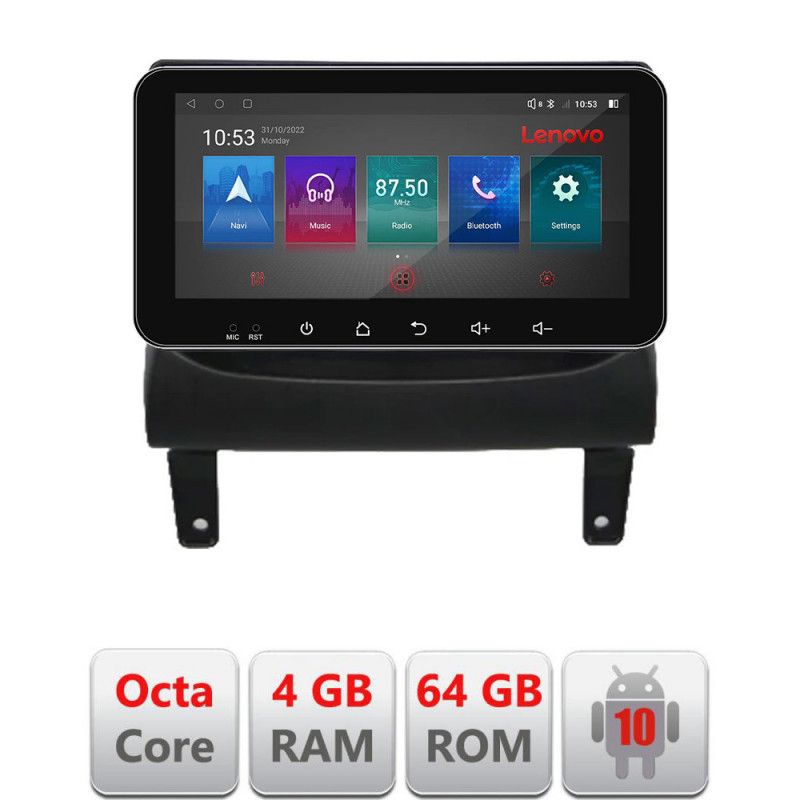 Navigatie Opel Meriva 2010-2017 Android radio gps internet Octa Core 4+64 LTE ecran de 10.33\' wide KIT-meriva+EDT-E511-pro