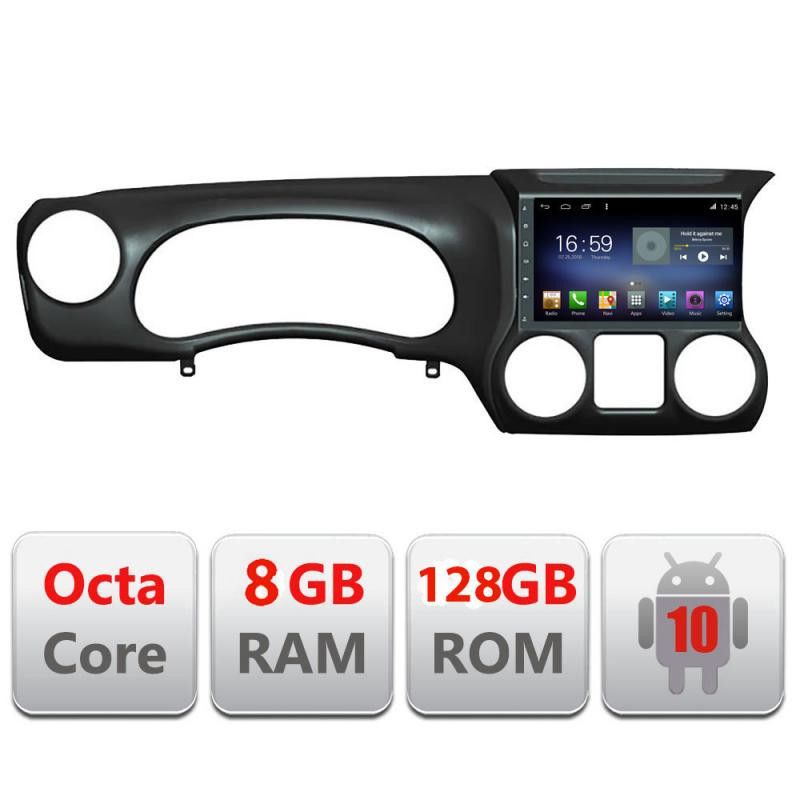 Navigatie JEEP WRANGLER 2011-2016 Manual F-wr Octa Core cu Android Radio Bluetooth Internet GPS WIFI DSP 8+128GB 4G