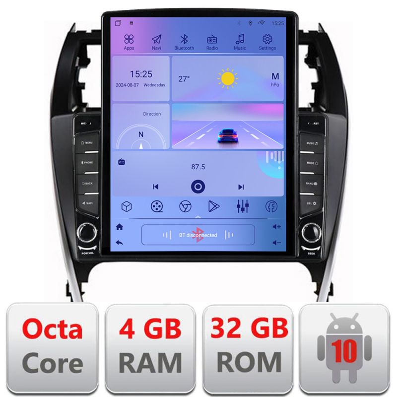 Navigatie Toyota Camry 2012-2018 Android radio gps internet Octa Core 4+64 LTE Kit-camry12+EDT-E710