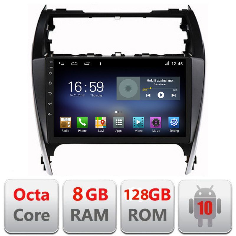 Navigatie Toyota Camry 2012-2018 Android radio gps internet Octa Core 8+128 LTE Kit-camry12+EDT-E610