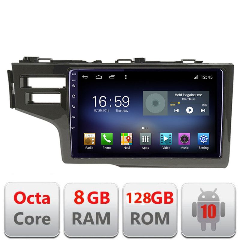 Navigatie Honda Fit 2014-2019 Android radio gps internet Octa Core 8+128 LTE Kit-fit-14+EDT-E609