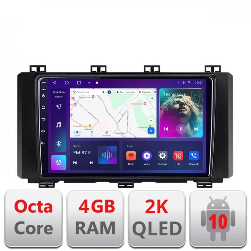 Navigatie Seat Ateca Android Octa Core Ecran 2K QLED GPS 4G 4+32GB 360 KIT-ateca+EDT-E409-2K