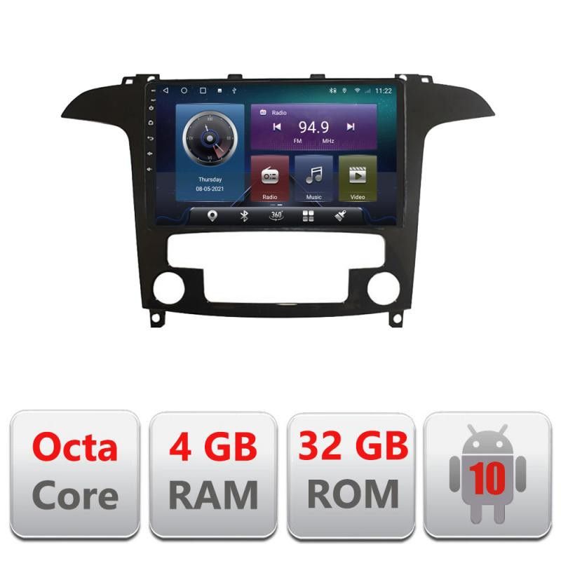 Navigatie Ford S-Max 2008-2012 C-003 Octa Core cu Android Radio Bluetooth Internet GPS WIFI 4+32GB