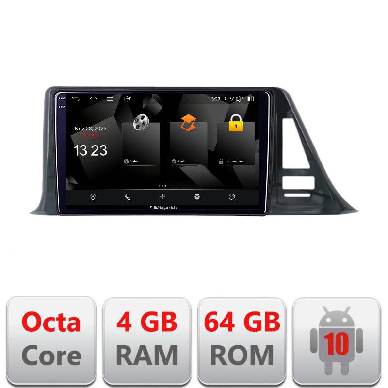 Navigatie Toyota CH-R low 5510-CH-R-A Android Octa Core 720p 4+64 DSP 360 camera carplay android auto