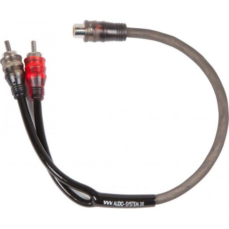 AUDIO SYSTEM HIGH-Performance RCA Cable Y-RCA OFC de 500 mm (2x mufă M și 1x mufă F)