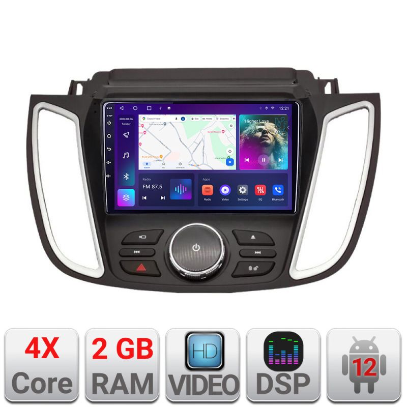 Navigatie Ford Kuga 2015-2020 SYNC2 si SYNC3 2+32 GB Android Waze USB Navigatie Internet Youtube Radio Kit-kuga+EDT-E