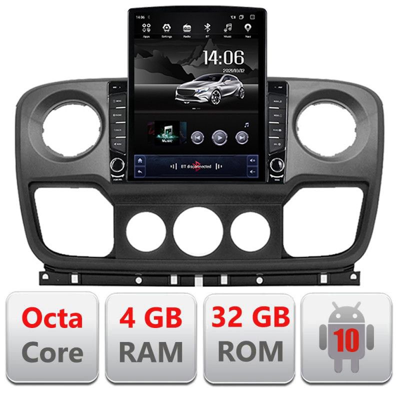 Navigatie Opel Movano, Renault Master 2010-2021 Android radio gps internet Octa Core 4+64GB 9.7