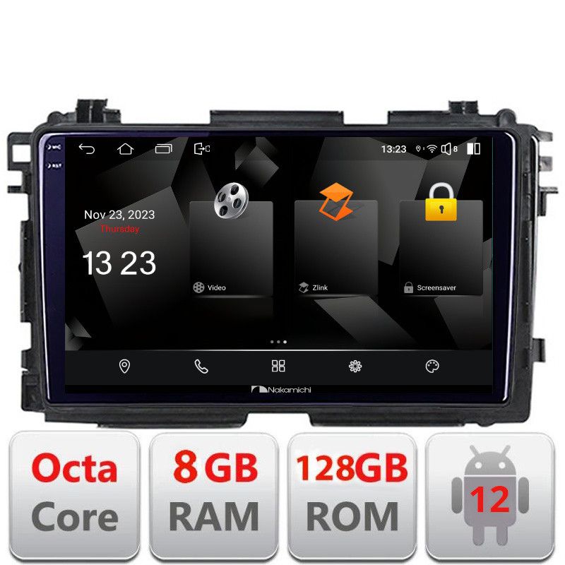 Navigatie Honda HR-V 2013-2018 Android Octa Core Qualcomm 2K Qled 8+128 DTS DSP 360 4G Optical