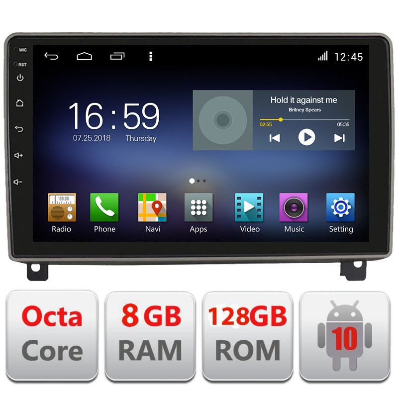 Navigatie Peugeot 407 2004-2011 8+128 GB Octa Core LTE Android radio gps internet KIT-407+EDT-E609