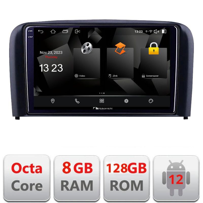 Navigatie Volvo S80 2004-2006 5960Pro-S80 Android Octa Core Qualcomm 2K Qled 8+128 DTS DSP 360 4G Optical