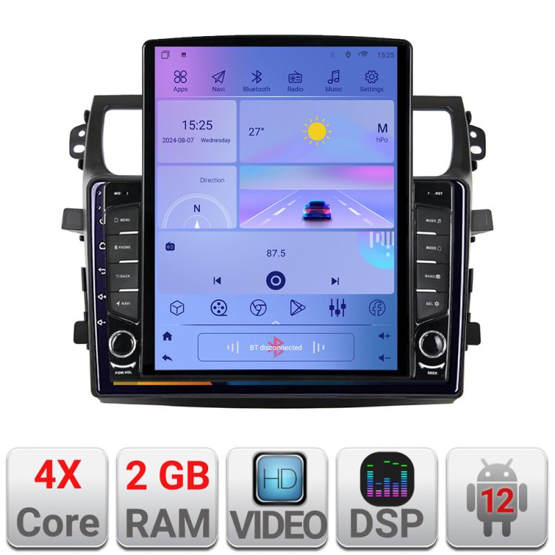 Navigatie Suzuki Celerio 2014-2021 Android radio gps internet quad core 2+32 ecran vertical 9.7