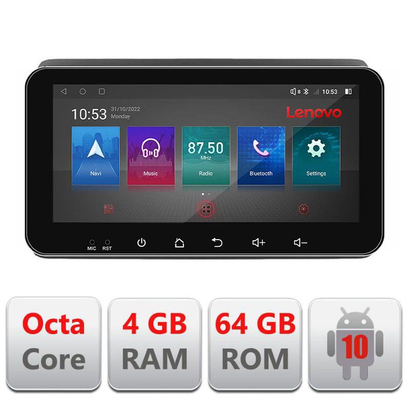 Navigatie Opel Movano Renault Master 2020- Android radio gps internet 4+64 ecran 10.33" kit-master+EDT-E511-PR