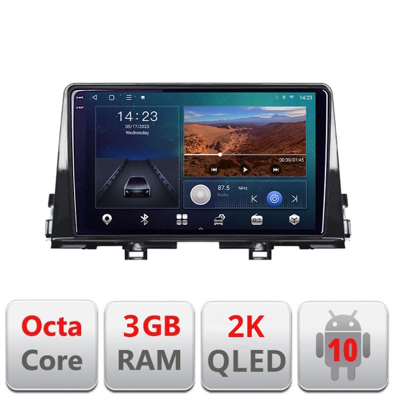 Navigatie Kia Picanto 2016- B-2217 Android Ecran 2K QLED octa core 3+32 carplay android auto KIT-2217+EDT-E309V3-2K