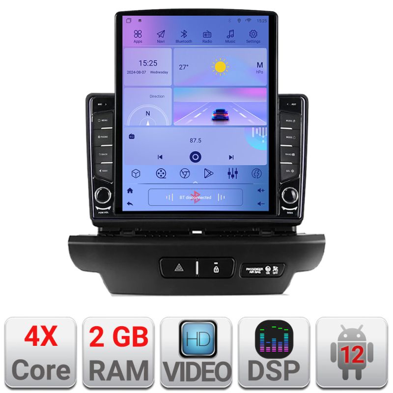 Navigatie Kia Ceed 2018-2020 Android radio gps internet quad core 2+32 ecran vertical 9.7" KIT-ceed18+EDT-E708