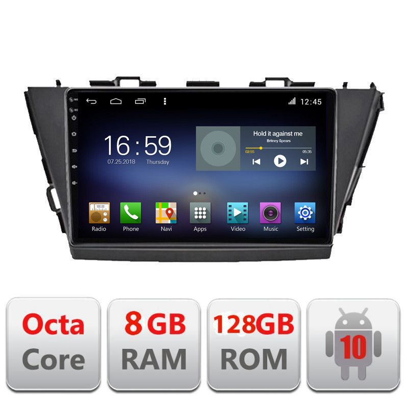 Navigatie Toyota Prius 5 Plus 2012-2020 Android radio gps internet Octa Core 8+128 LTE kit-prius5-plus+EDT-E609